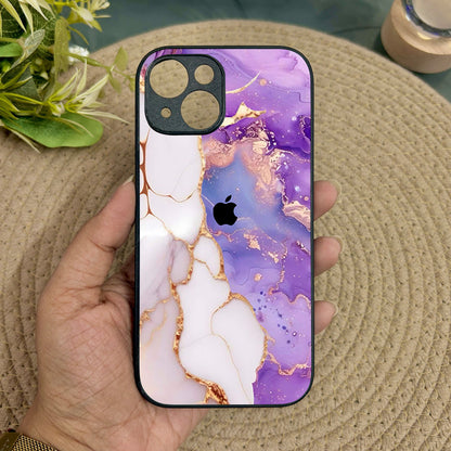 Sapphire Luxe Metal Back Case for Apple Iphone 15 Plus