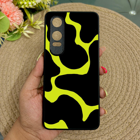 Lime Pulse Glossy Metal Back Case for Oneplus Nord CE 4 Lite (5G)