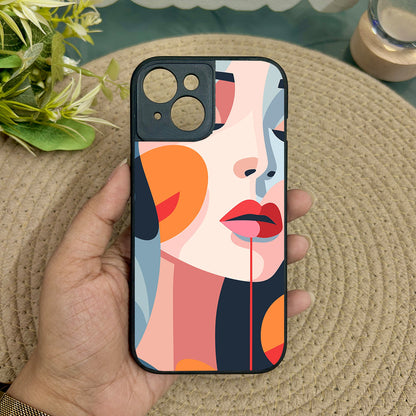 Ethereal Beauty Metal Back Case for Apple Iphone 15