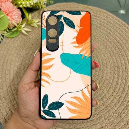 Leafy Vibe Glossy Metal Back Case for Oneplus Nord CE 4 Lite (5G)