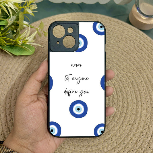 Eye Guard Metal Back Case for Apple Iphone 15