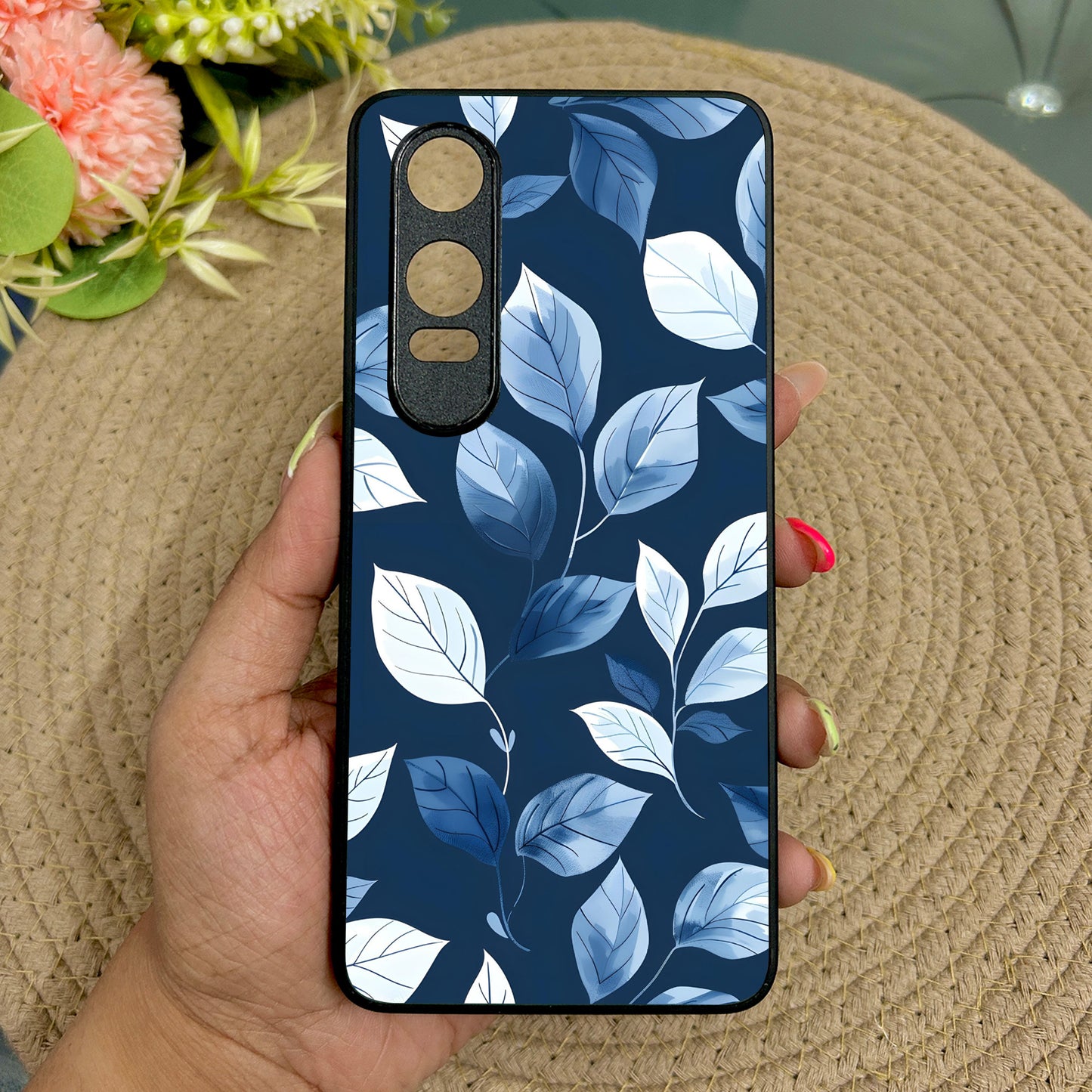 Lush Leaves Glossy Metal Back Case for Oneplus Nord CE 4 Lite (5G)