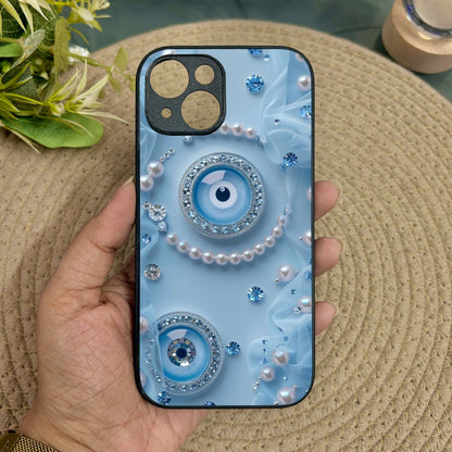 Pearl Amulet Metal Back Case for Apple Iphone 14