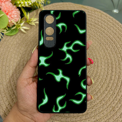 Neon Fire Glossy Metal Back Case for Oneplus Nord CE 4 Lite (5G)