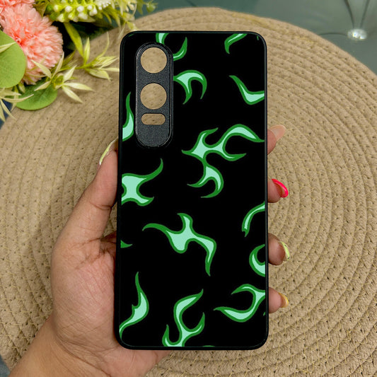 Neon Fire Glossy Metal Back Case for Oneplus Nord CE 4 Lite (5G)