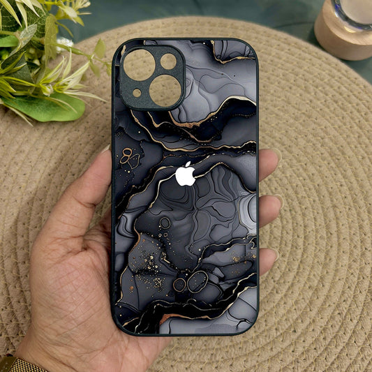 Dark Luxe Metal Back Case for Apple Iphone 14