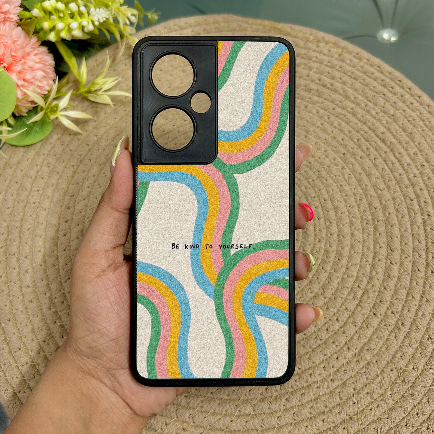 Kind Waves Metal Back Case for Oneplus Nord CE 3 Lite (5G)