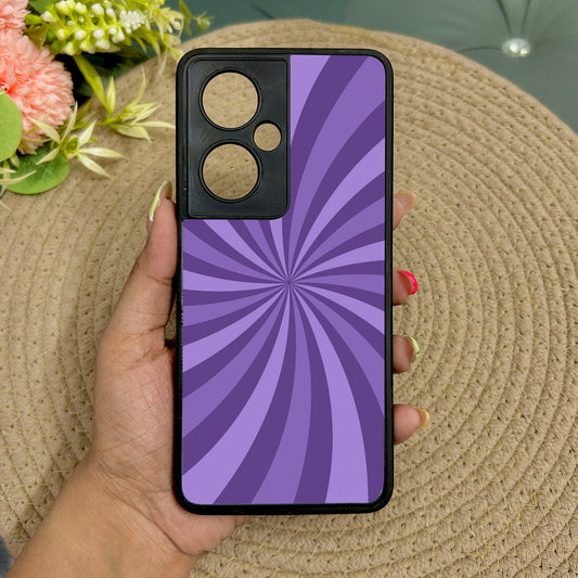 Purple Twist Metal Back Case for Oneplus Nord CE 3 Lite (5G)