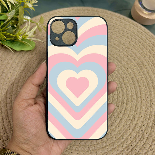 Candy Hearts Metal Back Case for Apple Iphone 14