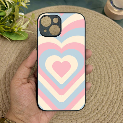 Candy Hearts Metal Back Case for Apple Iphone 15 Plus