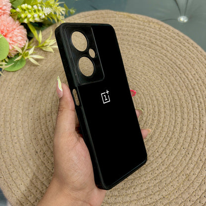 Black Glossy Metal Back Case for Oneplus Nord CE 3 Lite (5G)