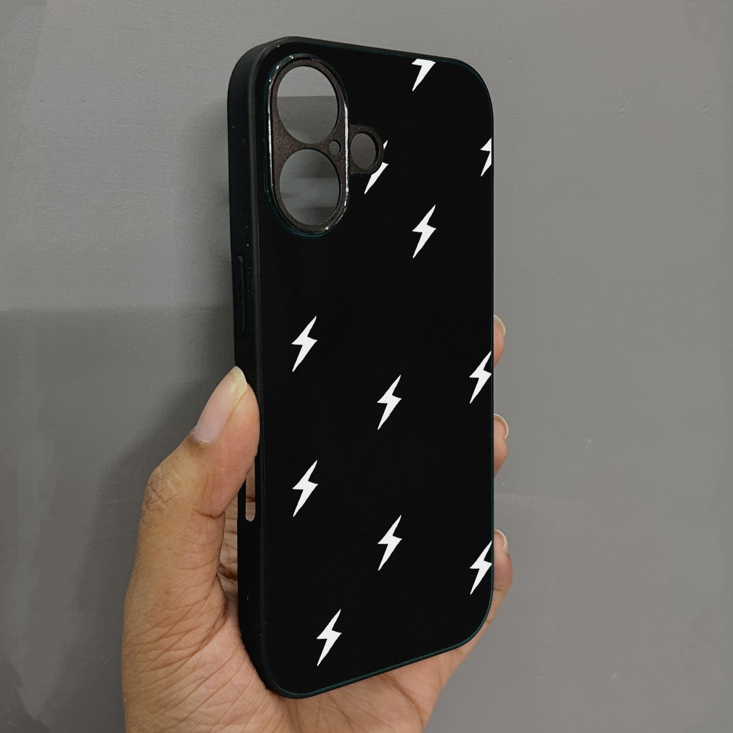 Bolt Babe Metal Back Case for Apple Iphone 16