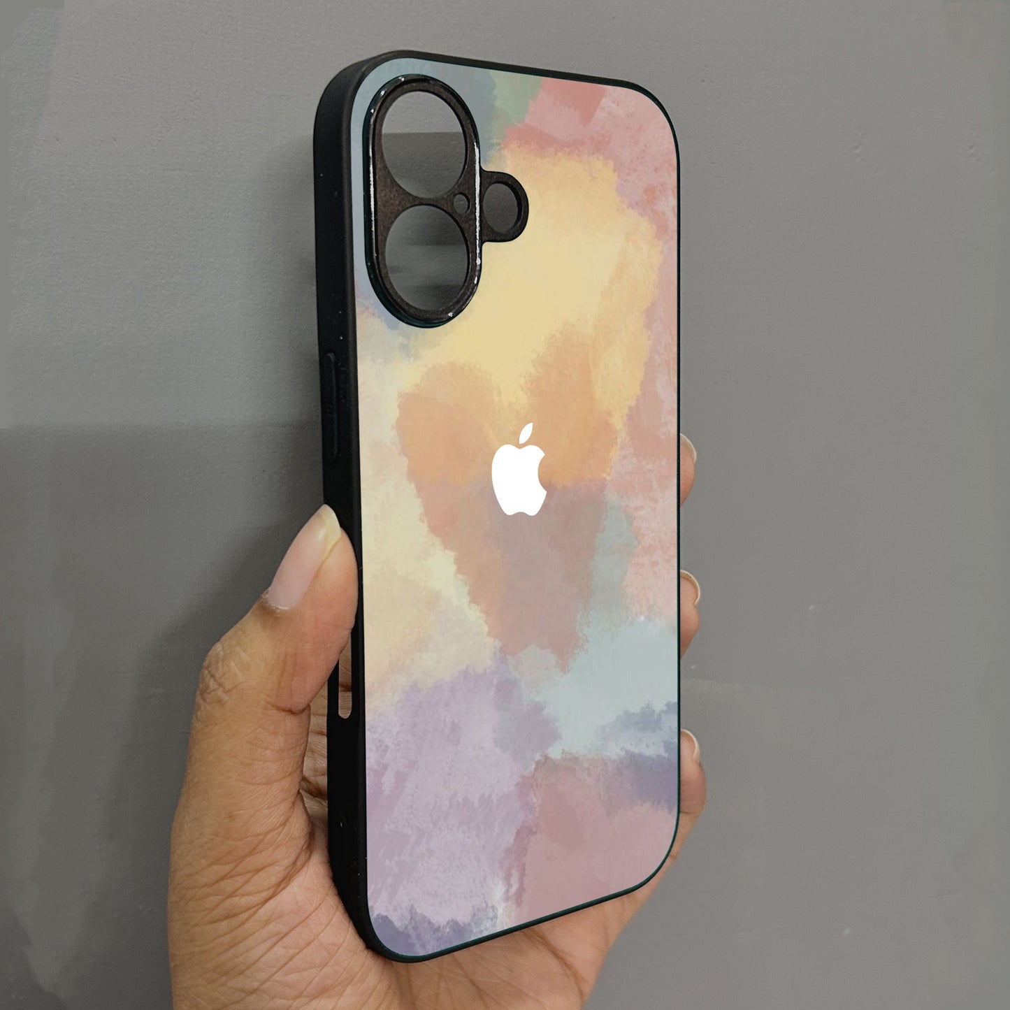 Blush Skies Metal Back Case for Apple Iphone 16