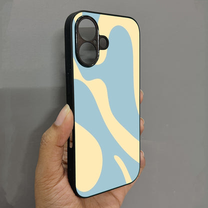 Sunny Swirl Metal Back Case for Apple Iphone 16