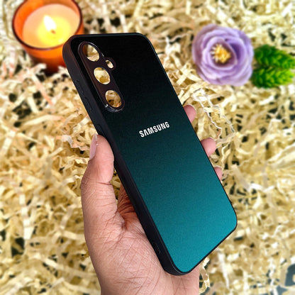 Midnight Teal Glossy Metal Back Case for Samsung Galaxy S23fe 5G