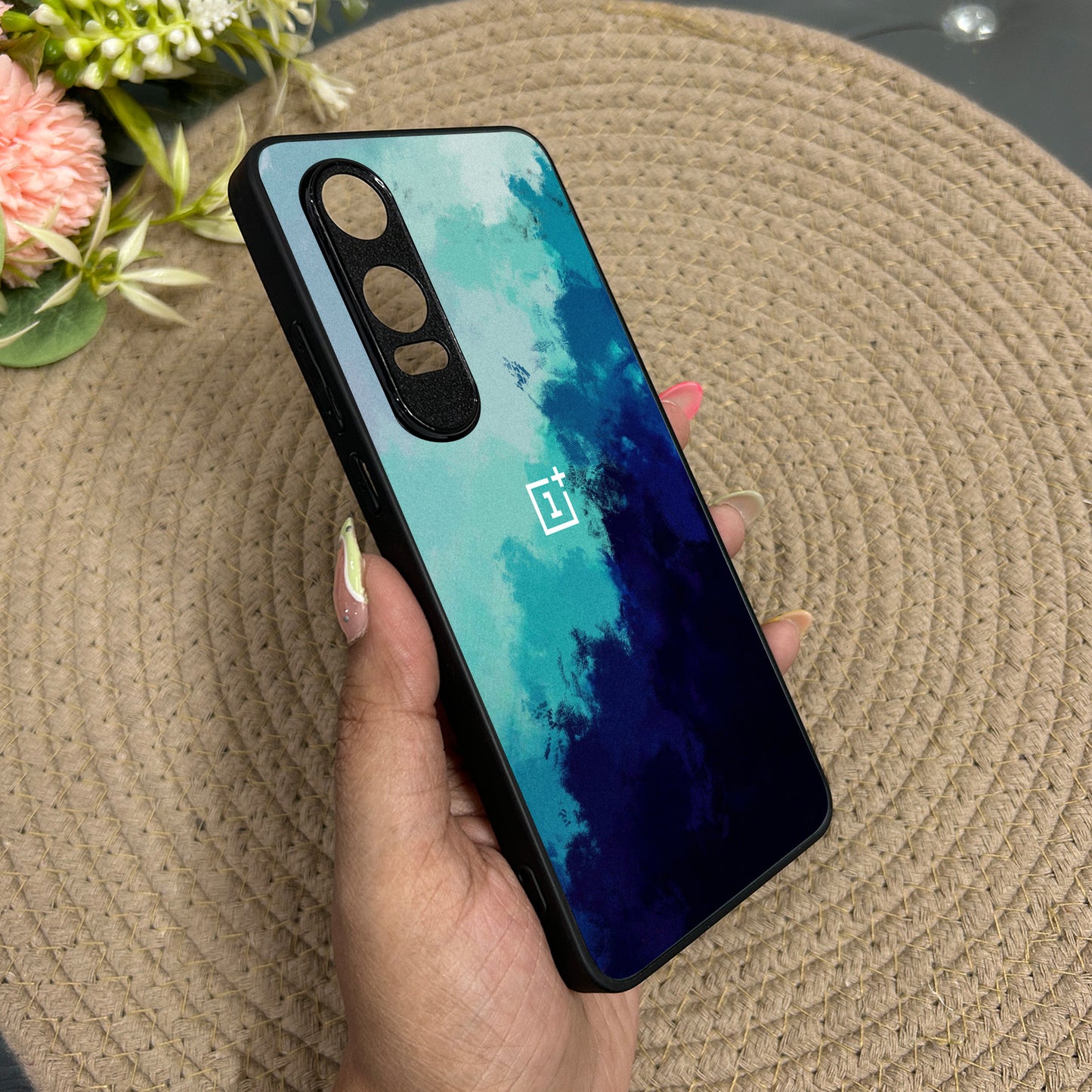 Bluora Glossy Metal Back Case for Oneplus Nord CE 4 Lite (5G)