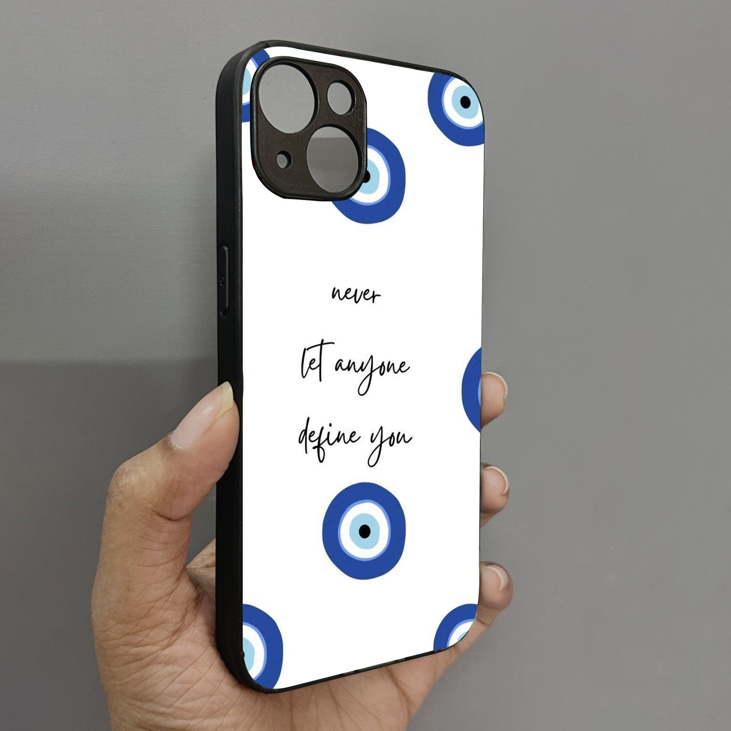 Eye Guard Metal Back Case for Apple Iphone 14