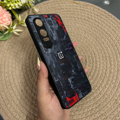 Circuit Crush Glossy Metal Back Case for Oneplus Nord CE 4 Lite (5G)