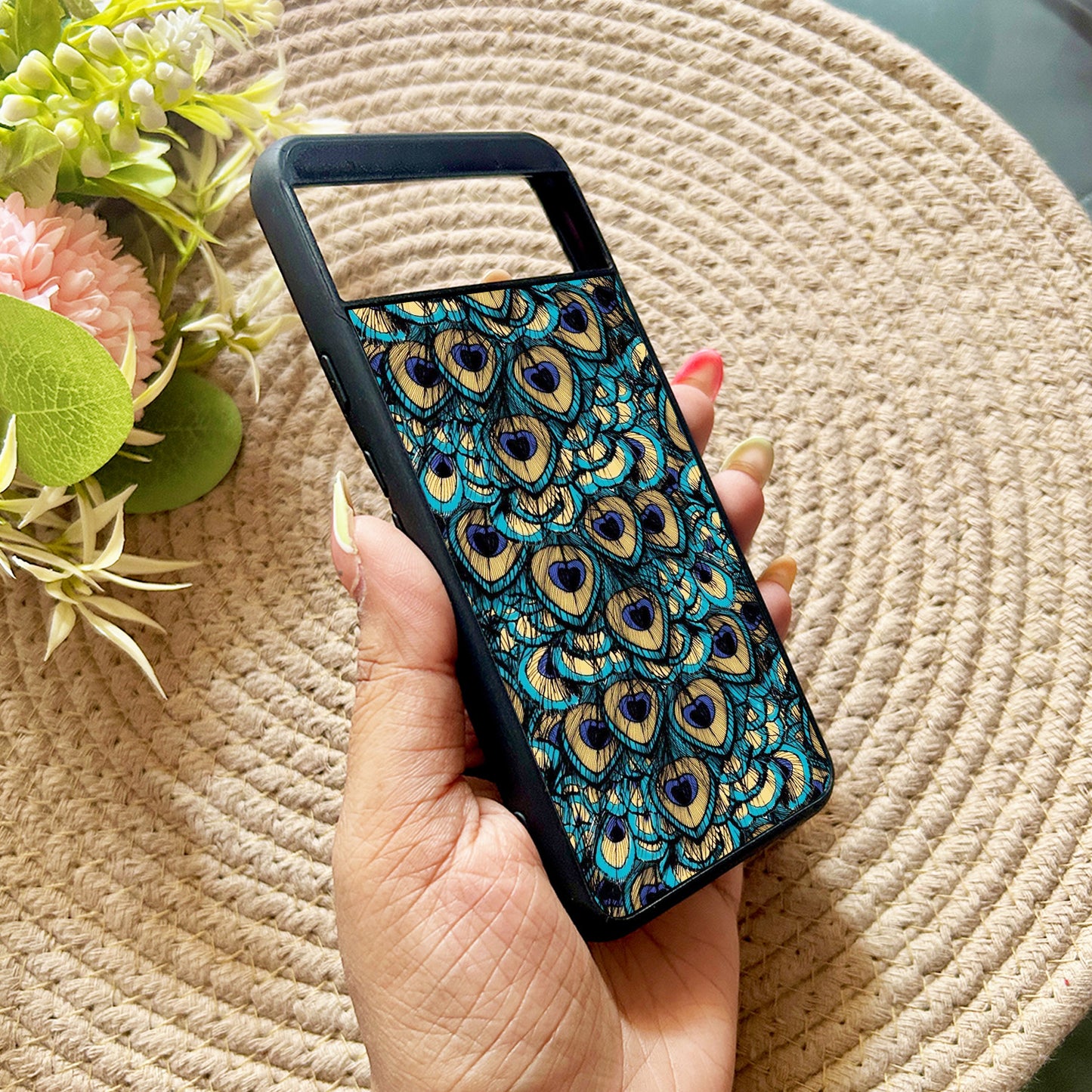 Peacock Feathers Case for Google Pixel 8