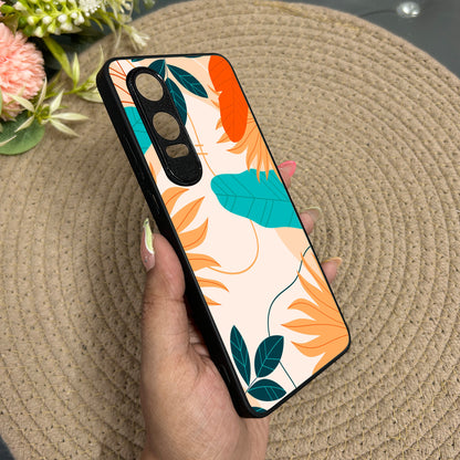 Leafy Vibe Glossy Metal Back Case for Oneplus Nord CE 4 Lite (5G)