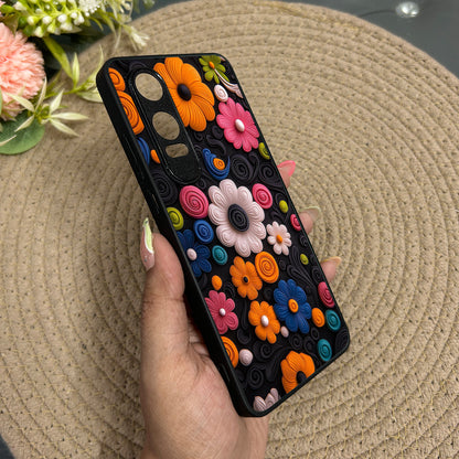 Floral Bliss Metal Back Case for Oneplus Nord CE 4 Lite (5G)