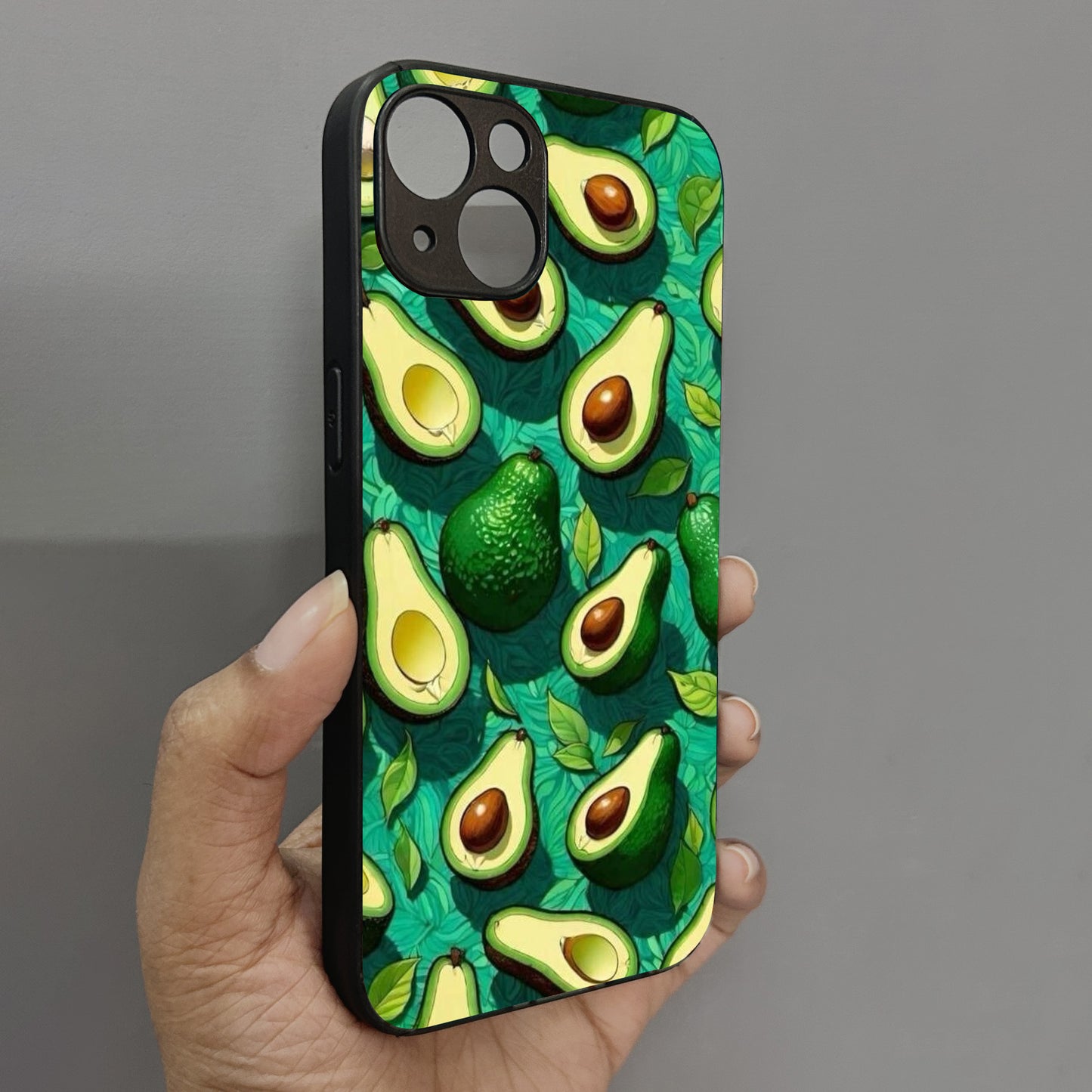 Avocado Metal Back Case for Apple Iphone 13