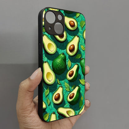 Avocado Metal Back Case for Apple Iphone 14 Plus