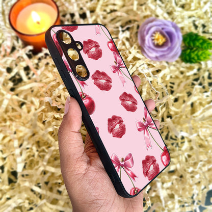 Cherry Lips Metal Back Case for Samsung Galaxy S23fe 5G
