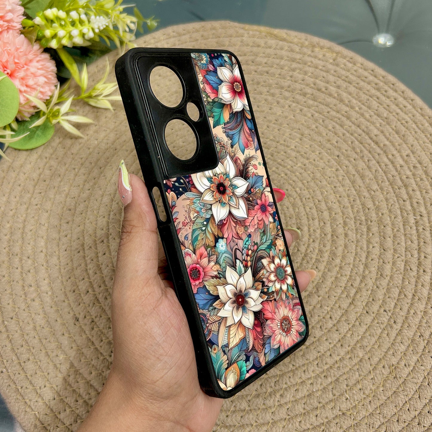 Floral Rush Metal Back Case for Oneplus Nord CE 3 Lite (5G)
