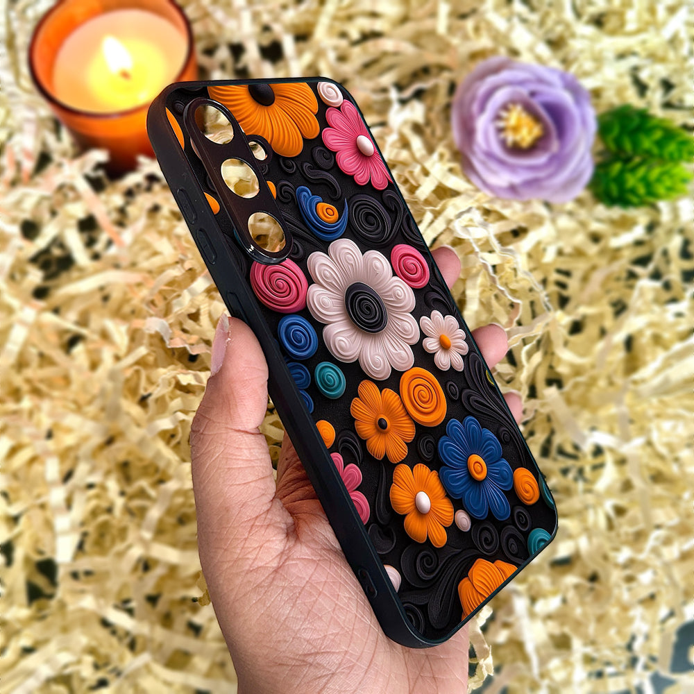 Floral Bliss Metal Back Case for Samsung Galaxy S23fe 5G