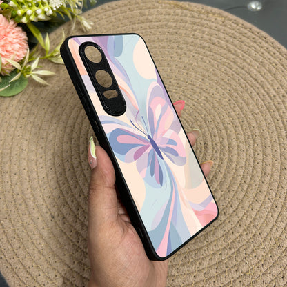 Artistic Butterfly Metal Back Case for Oneplus Nord CE 4 Lite (5G)