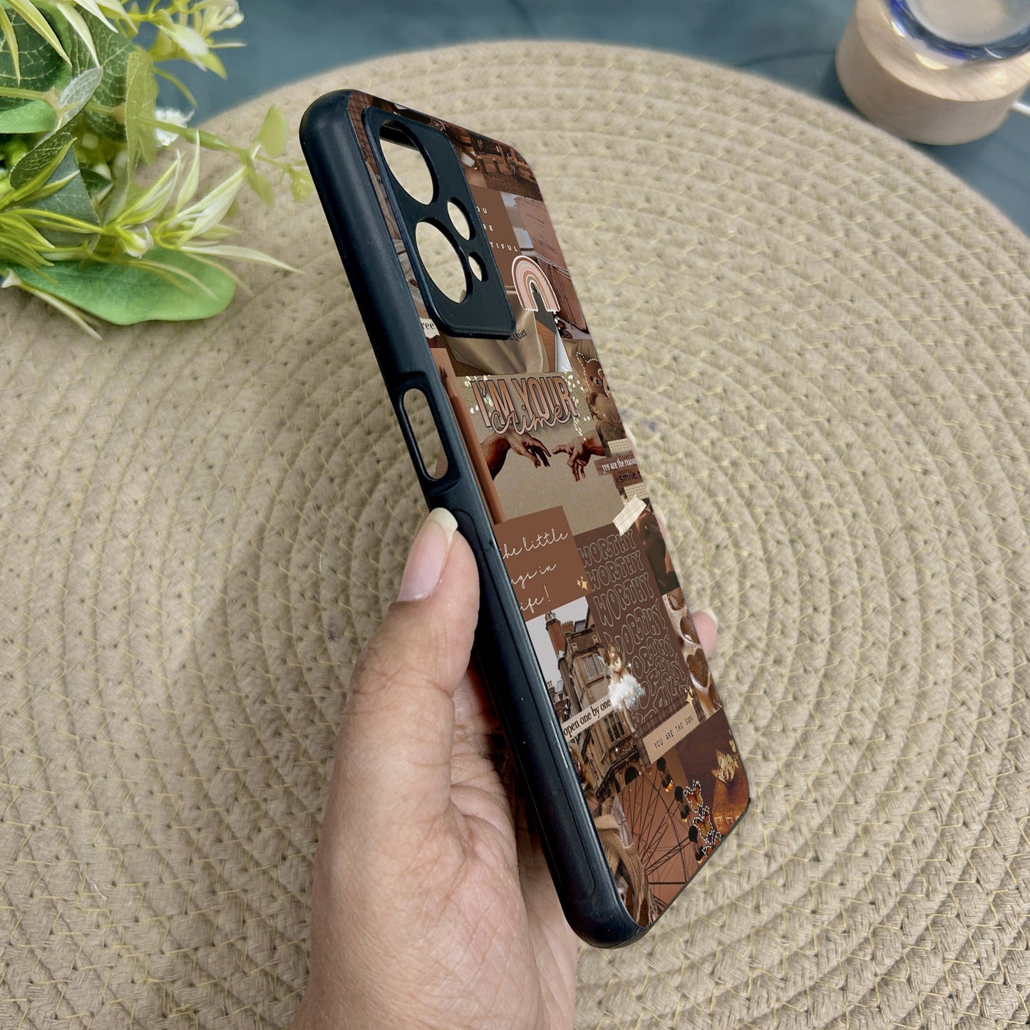 Aesthetic Brown Collage Case for Oneplus Nord CE 2 Lite (5G)