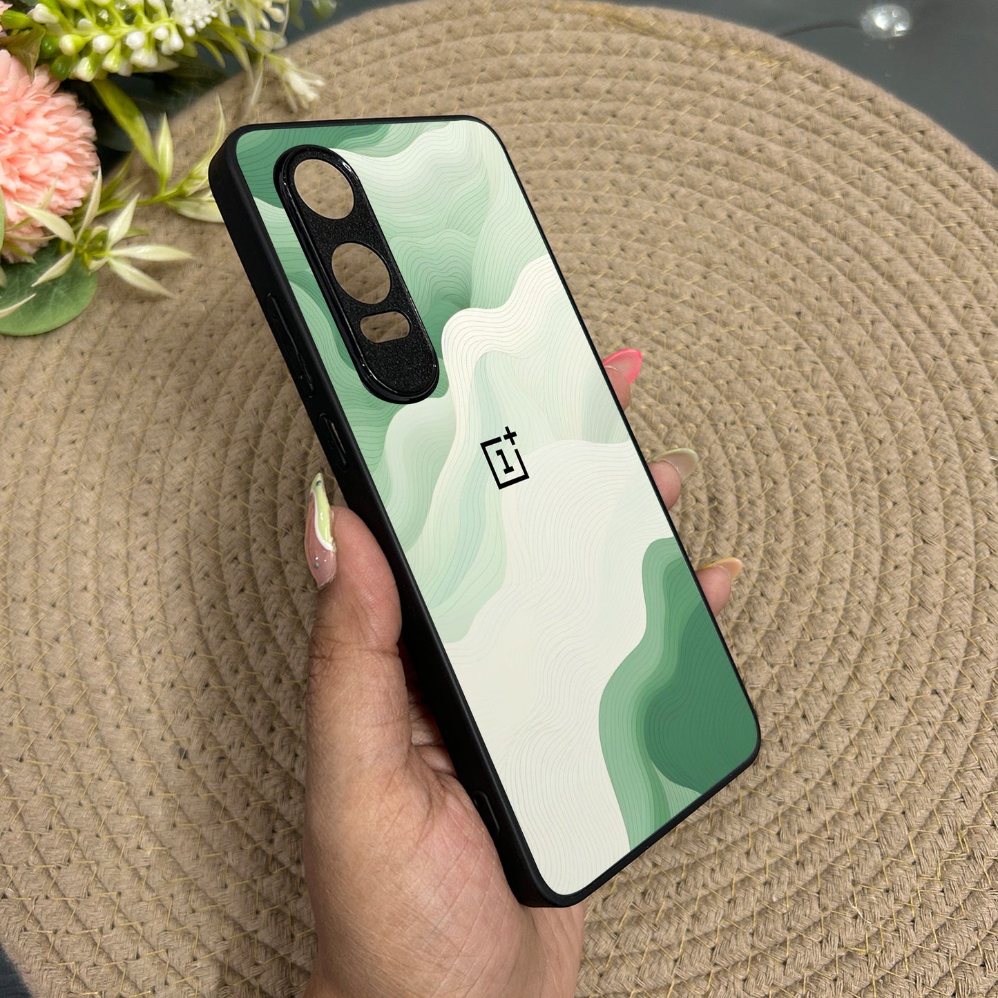 Mint Mist Glossy Metal Back Case for Oneplus Nord CE 4 Lite (5G)