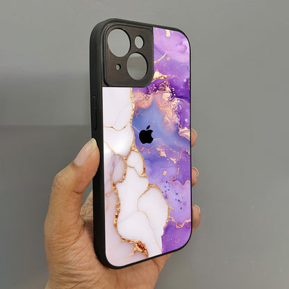 Sapphire Luxe Metal Back Case for Apple Iphone 15