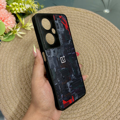 Circuit Crush Glossy Metal Back Case for Oneplus Nord CE 3 Lite (5G)