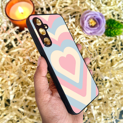 Candy Hearts Metal Back Case for Samsung Galaxy S23fe 5G