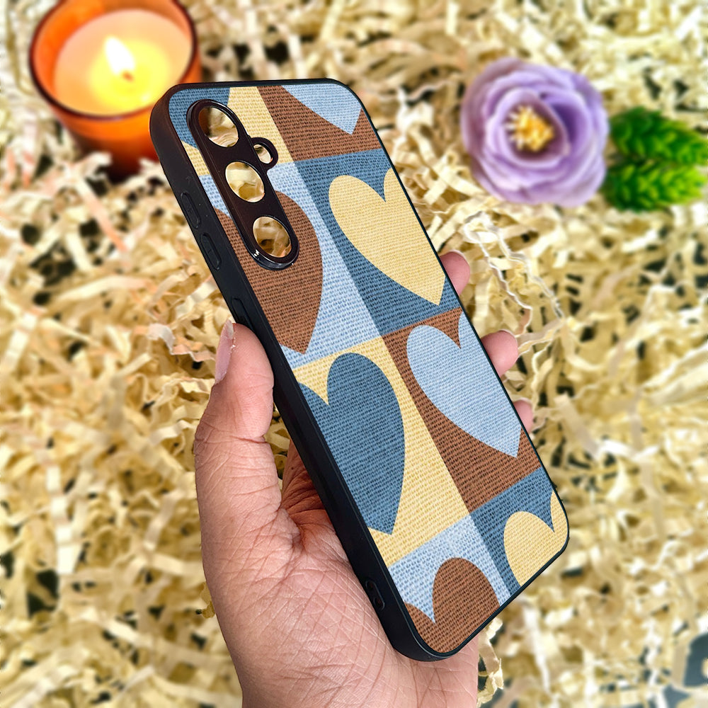 Patchwork Love Metal Back Case for Samsung Galaxy S23fe 5G