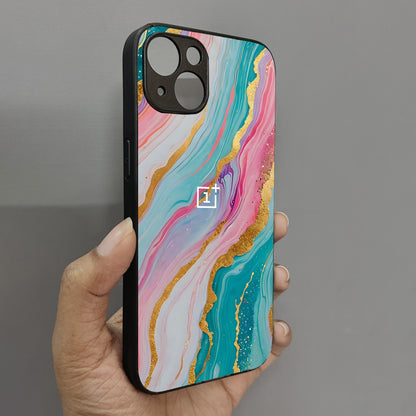 Pastel Luxe Metal Back Case for Apple Iphone 13