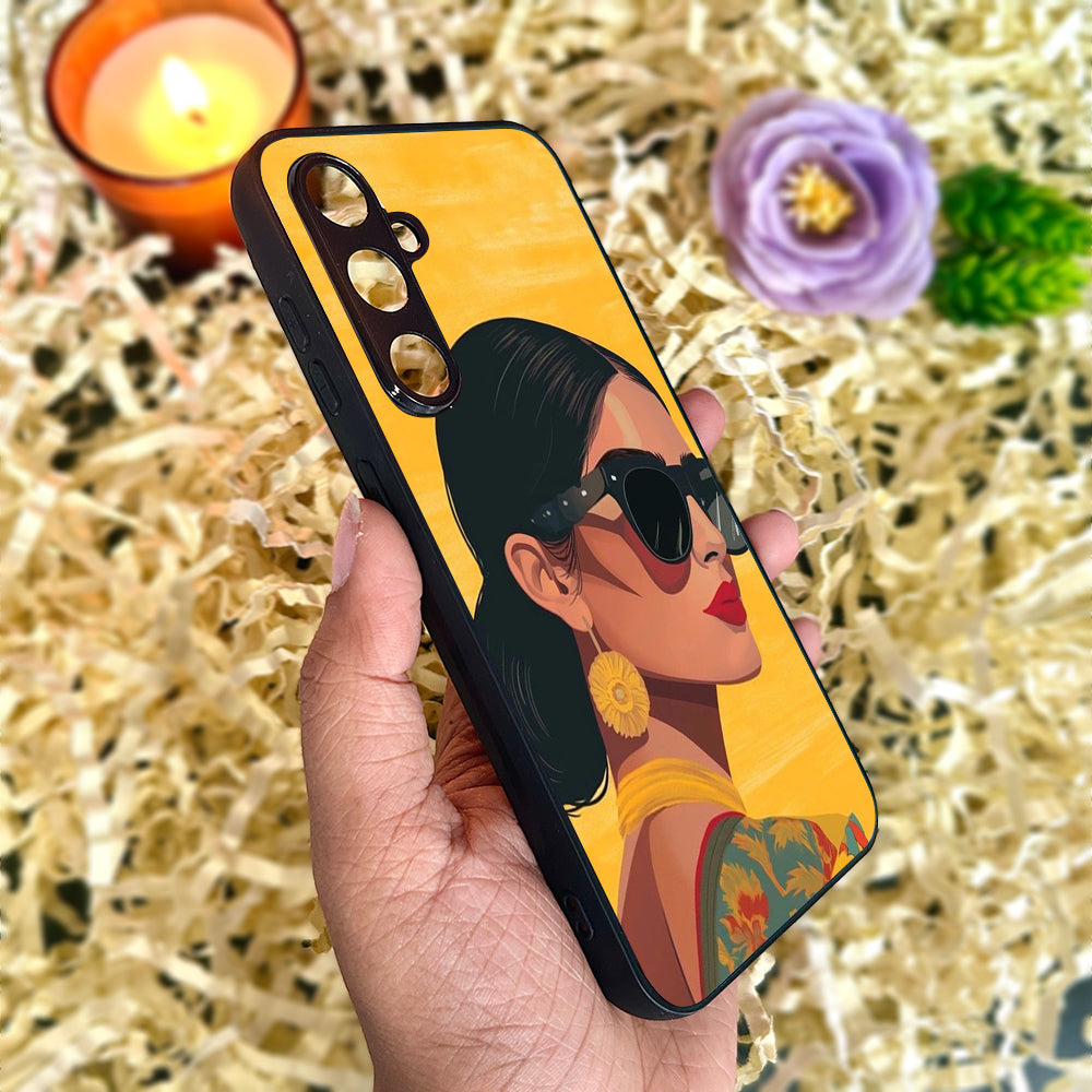 Desi Diva Metal Back Case for Samsung Galaxy S23fe 5G