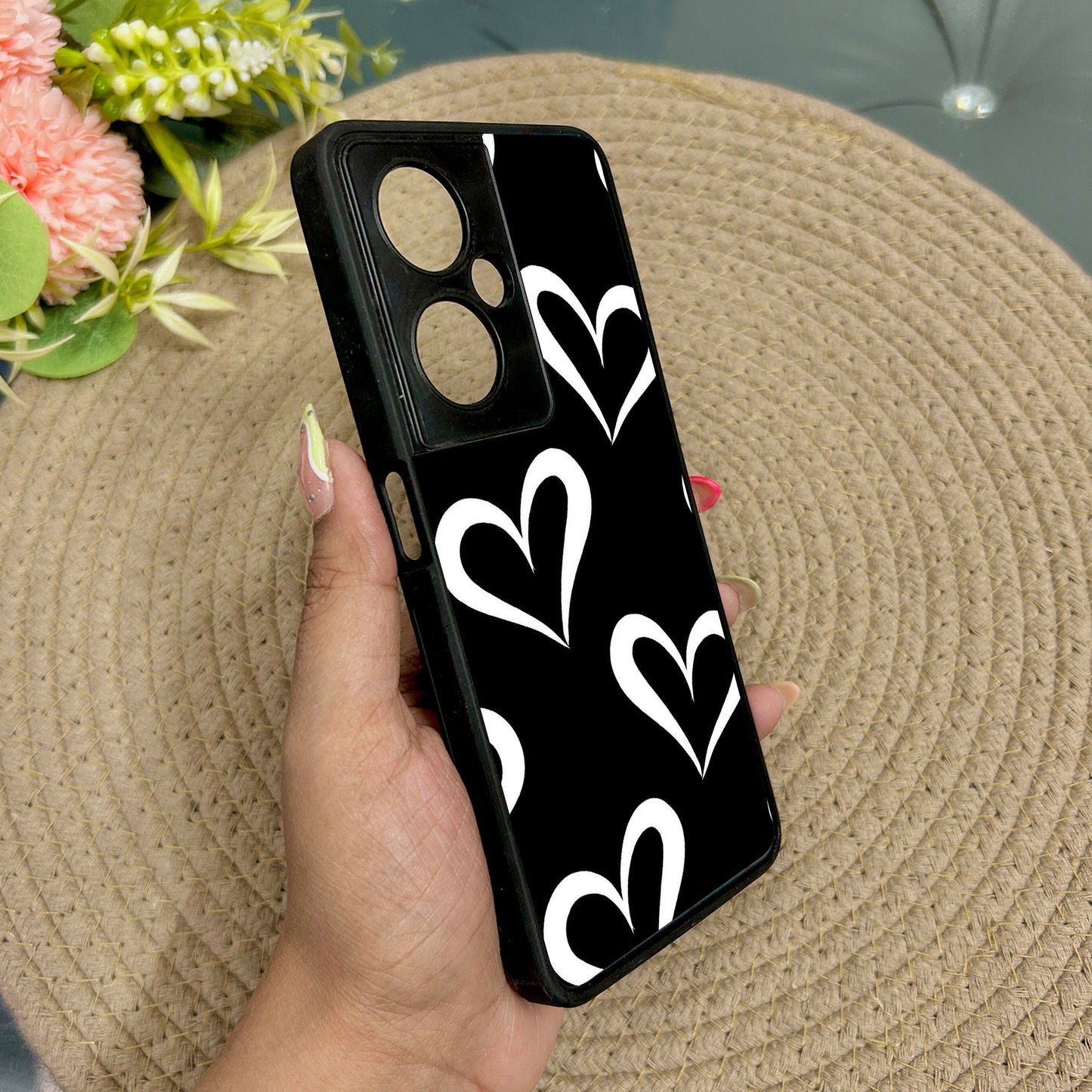 InkHeart Glossy Metal Back Case for Oneplus Nord CE 3 Lite (5G)