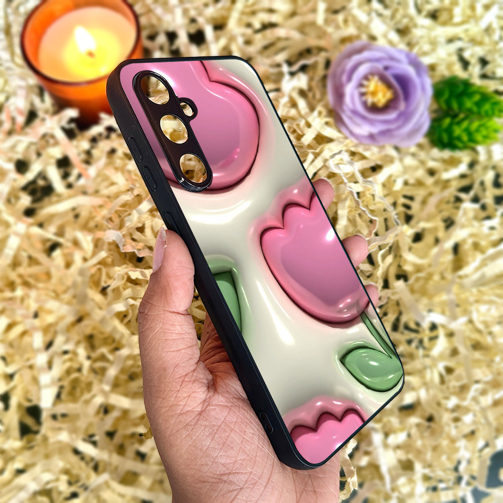 Inflated Tulip Metal Back Case for Samsung Galaxy S23fe 5G