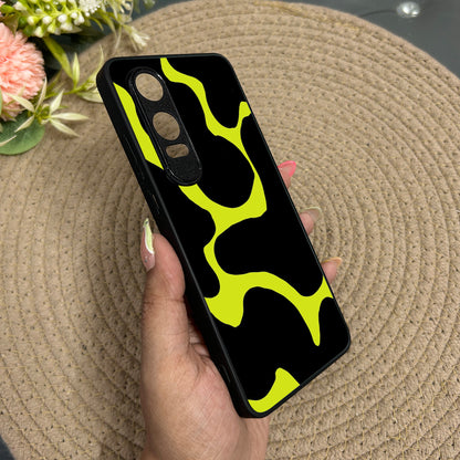 Lime Pulse Glossy Metal Back Case for Oneplus Nord CE 4 Lite (5G)