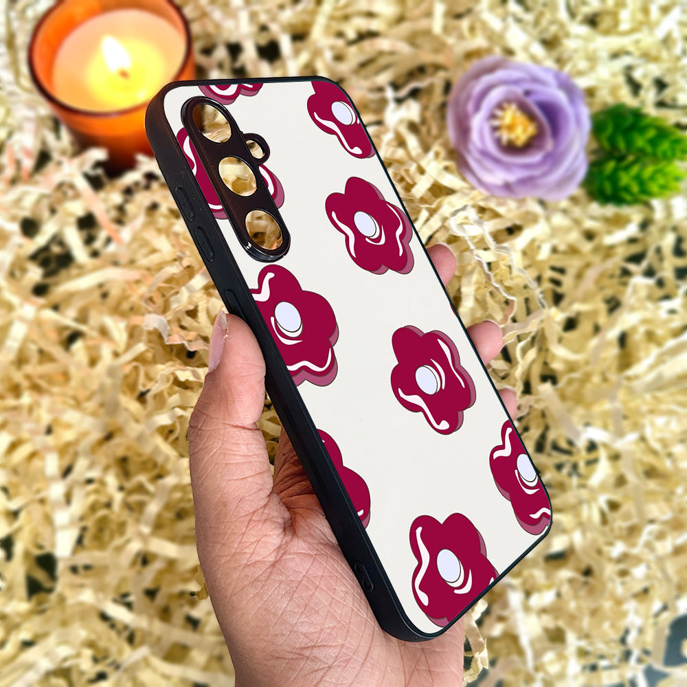 Mini Flowers Metal Back Case for Samsung Galaxy S23fe 5G