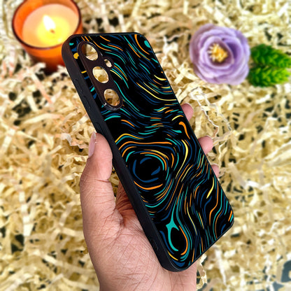 Glow Lines Glossy Metal Back Case for Samsung Galaxy S23fe 5G