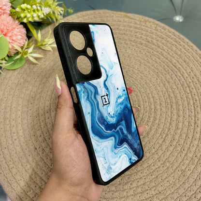 Glacier Wave Glossy Metal Back Case for Oneplus Nord CE 3 Lite (5G)