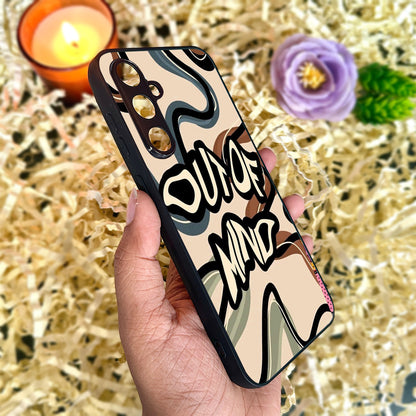 Out Of Mind' Glossy Metal Back Case for Samsung Galaxy S23fe 5G