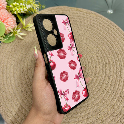Cherry Lips Metal Back Case for Oneplus Nord CE 3 Lite (5G)