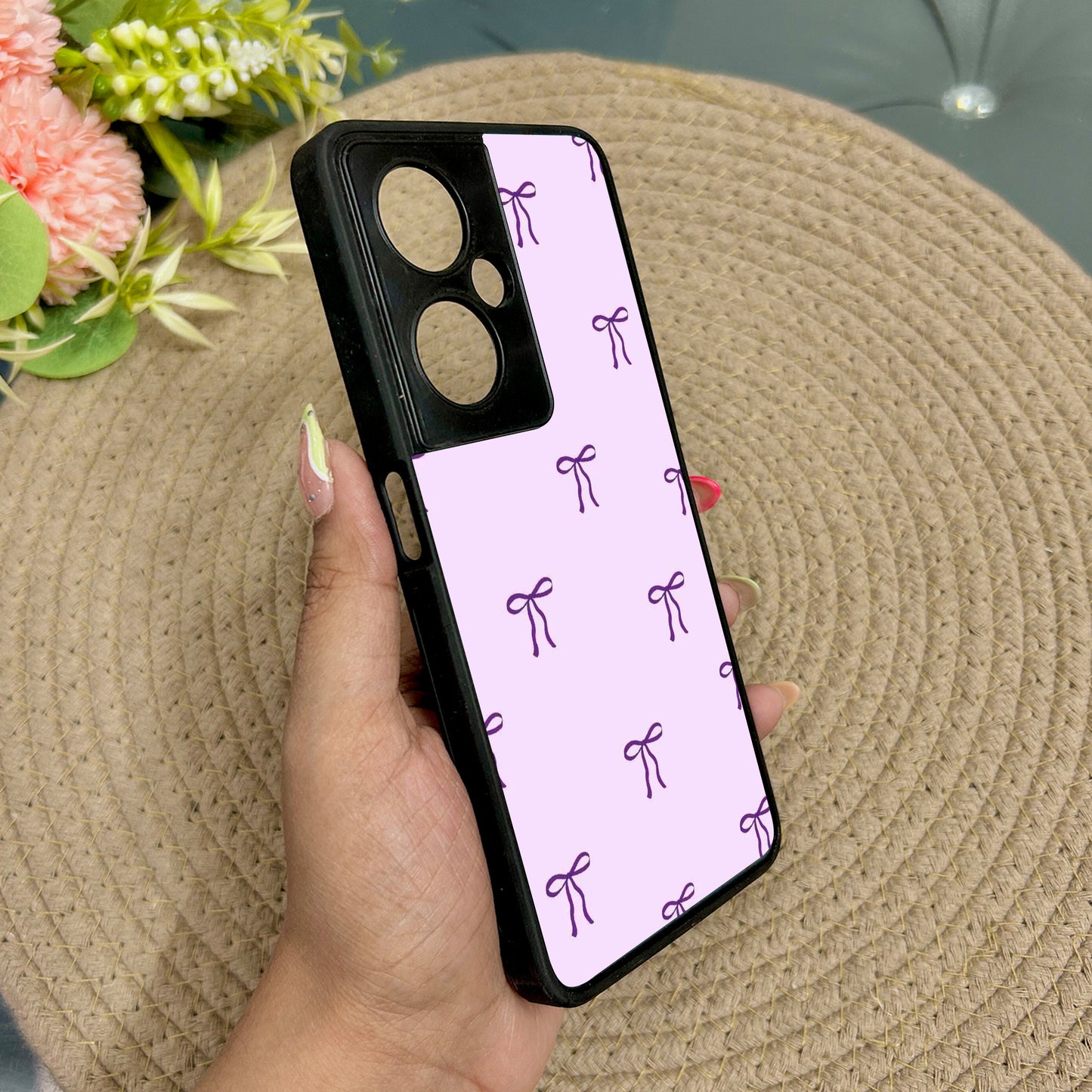 Tiny Bow Metal Back Case for Oneplus Nord CE 3 Lite (5G)