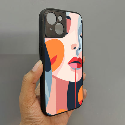 Ethereal Beauty Metal Back Case for Apple Iphone 15