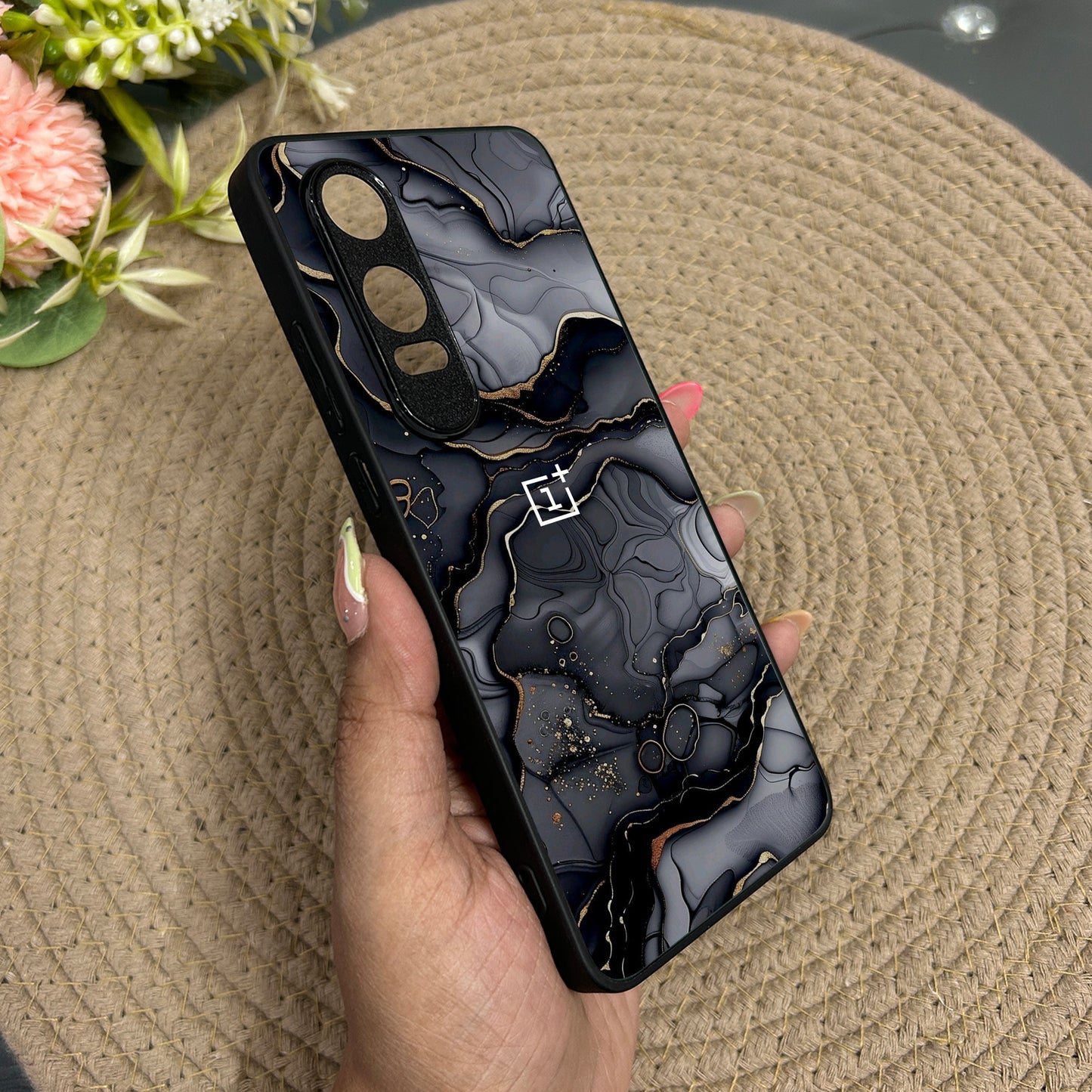 Dark Luxe Metal Back Case for Oneplus Nord CE 4 Lite (5G)